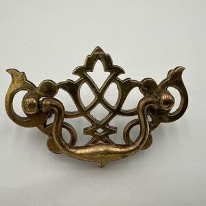Vintage Keeler Brass  KBC Drawer Handles Pulls Chippendale Batwing